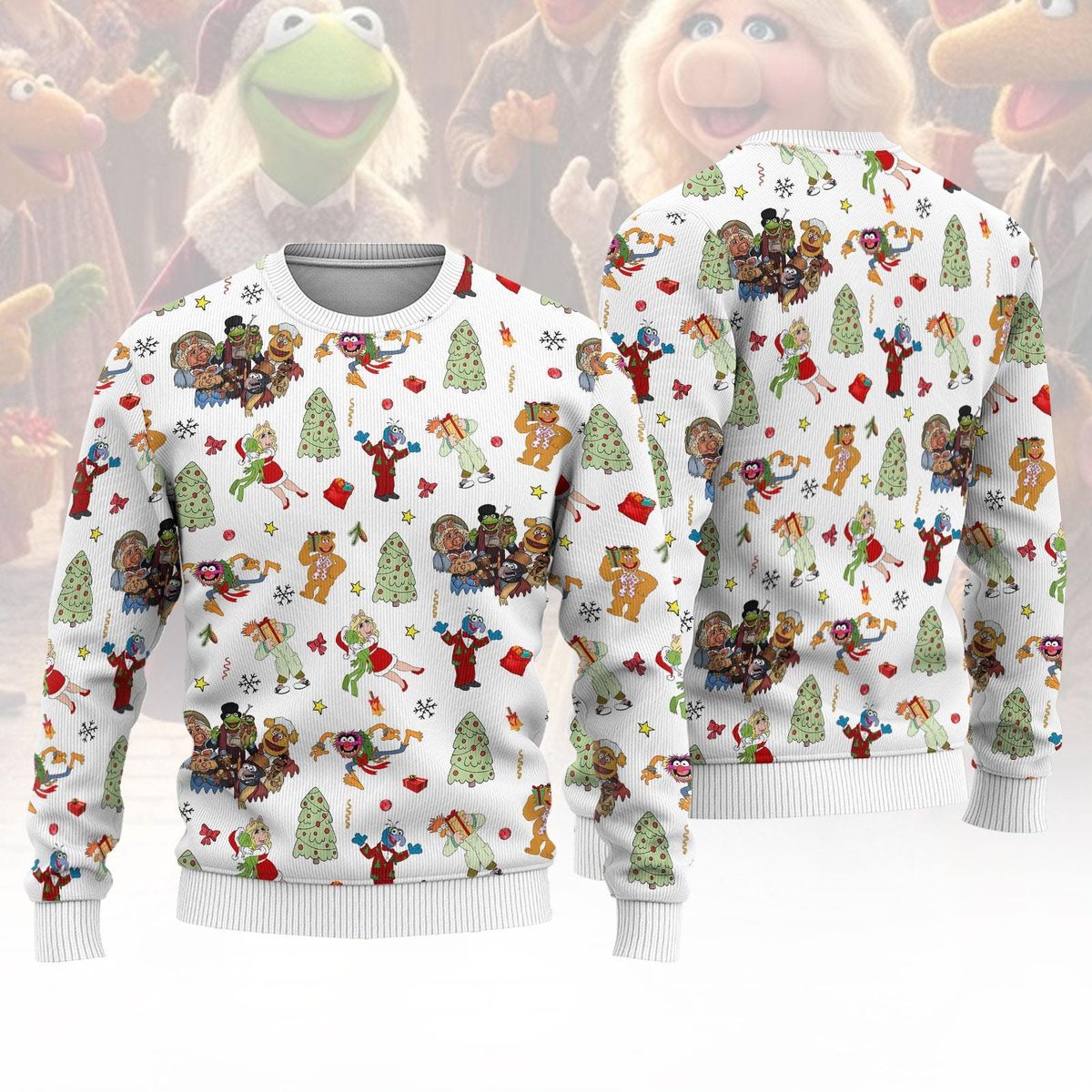 The Muppet Christmas Carol Ugly Sweater Funny Holiday Disney Style