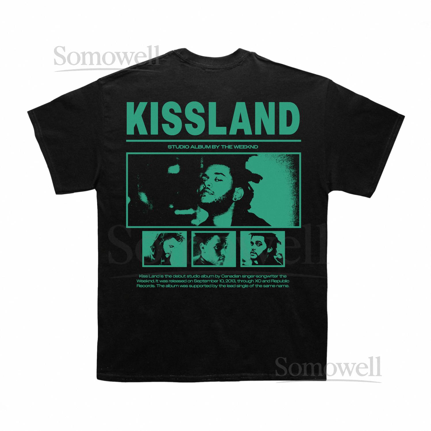 The Weeknd Kissland Poster  Vintage Tee, Sweatshirt, Hoodie (With Backprint)