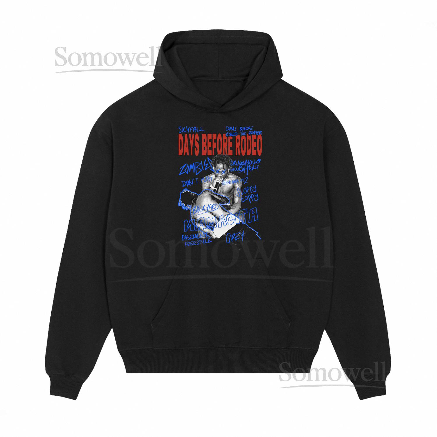 Travis Days Before Rodeo Sketchbook Vintage Tee, Sweatshirt, Hoodie (With Backprint)