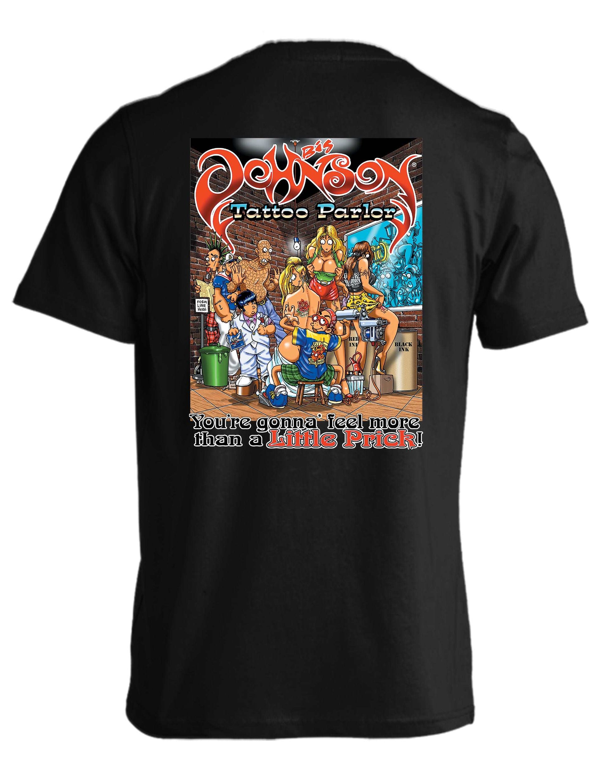 TATTOO PARLOR  Big Johnson,Funny T-Shirt,Humor Gift for Men & Women
