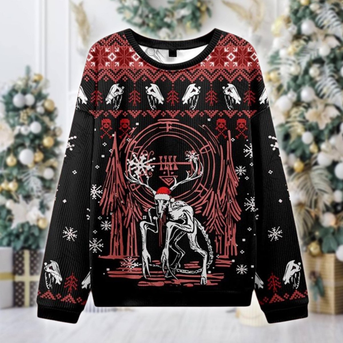 Wendigo Ugly Sweater Horror Myth Forest Demon Dark Christmas Gift