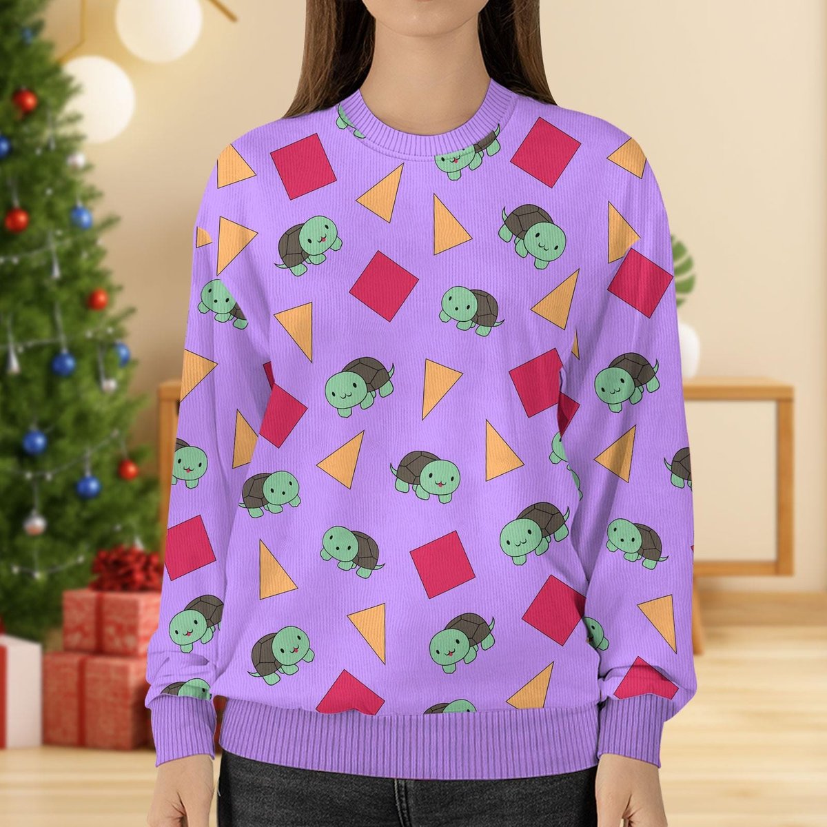 Zoey Kpop Ugly Christmas Sweater Cute Anime Fans Holiday Gift