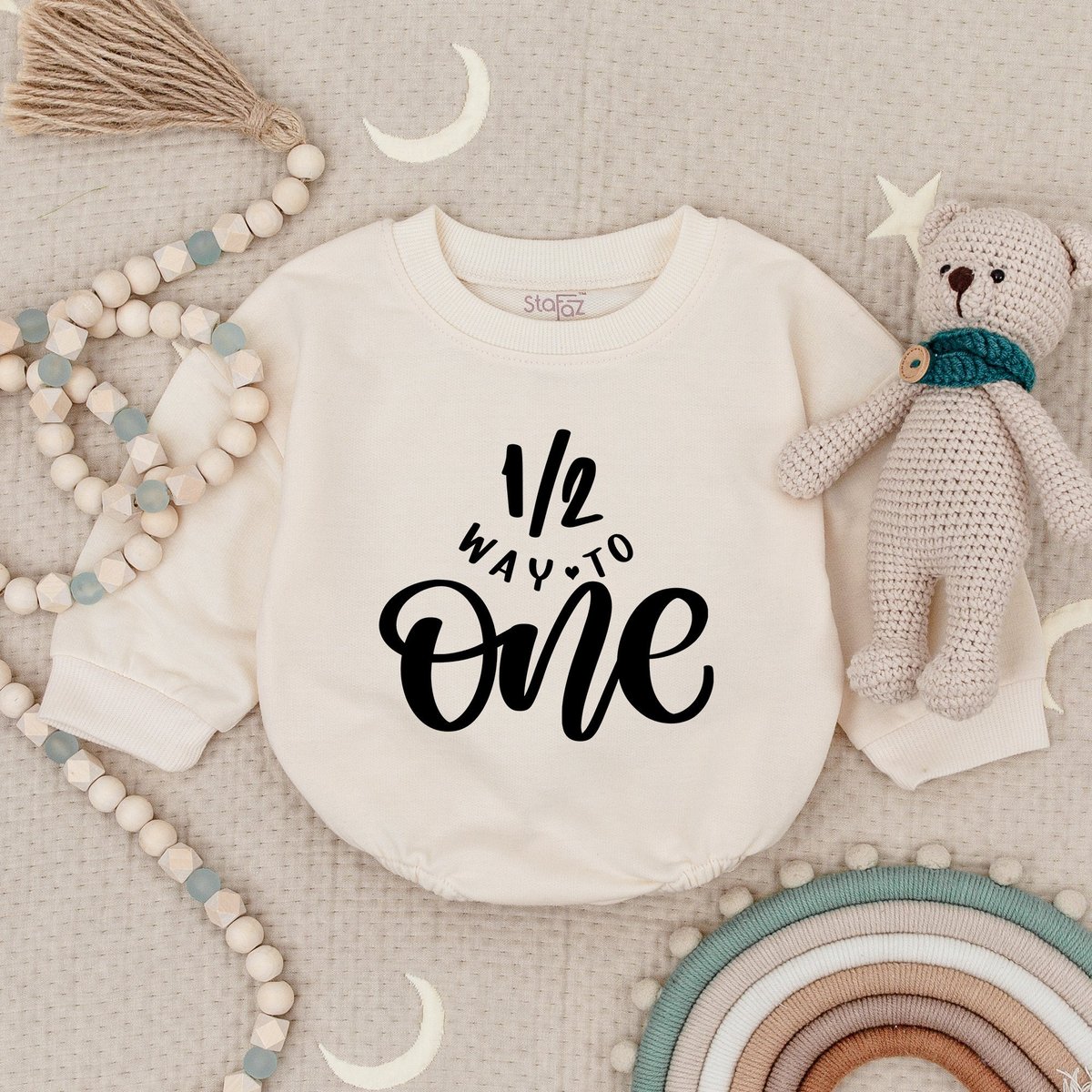 12 Way To One Birthday Outfit Half Way To One Birthday Romper Birthday Bodysuit Birthday Gift For Gi