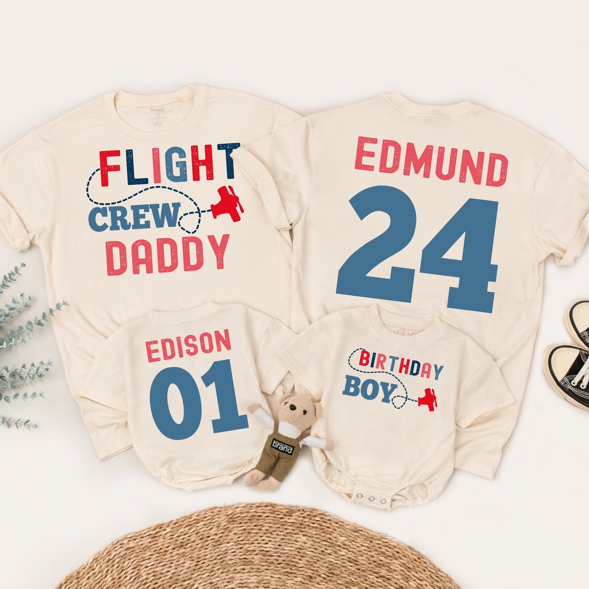 Airplane birthday family shirts Airplane first birthday party Custom names family birthday Birthday 187