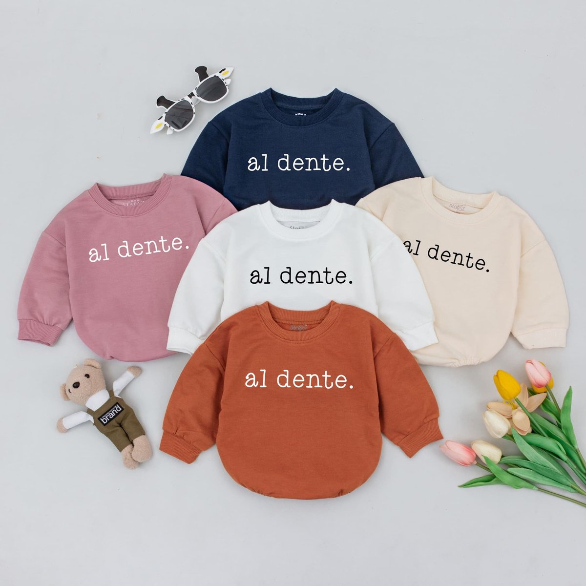 Al Dente Italian Pasta Baby Romper Italian Pasta Lovers Baby Shower Gift Minimalist Baby Clothes ita 172