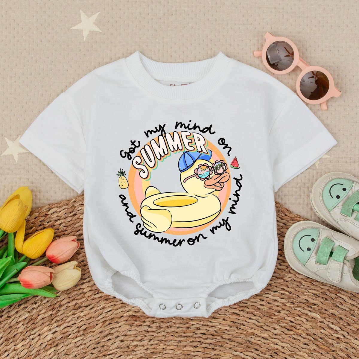 Aloha Aloha Hibiscus Flower Romper Summer Beach Baby Girl Bubble Romper Baby Girl Outfit Hawaiian Va