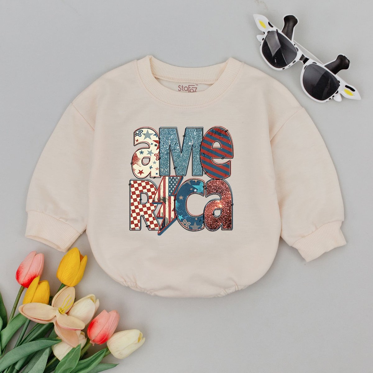 America 4th of July Baby Romper 1st 4th of July Baby Clothes Patriotic New Baby Gift USA Baby Bodysu 170