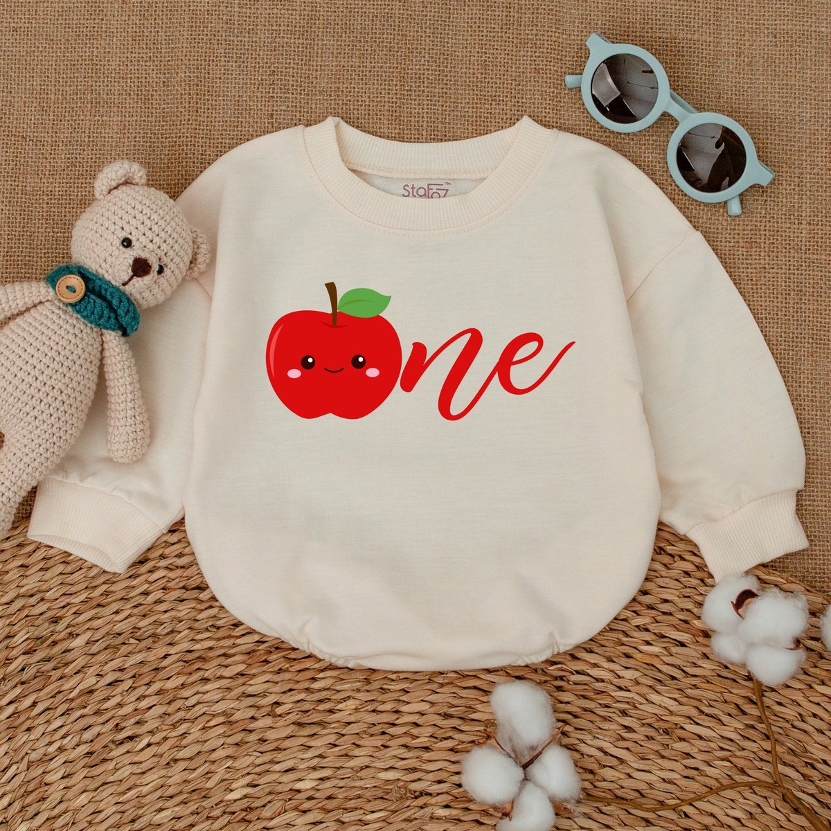 Apple of my Eye Birthday Romper Apple Sweet One Bodysuit Girl Birthday Clothes Baby Bodysuit Baby Bi 169