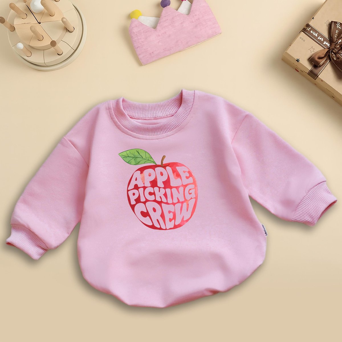 Apple Picking Crew Baby Romper Funny Baby Bodysuit Gender Neutral Outfit Baby Shower Gift Toddler Fa 436