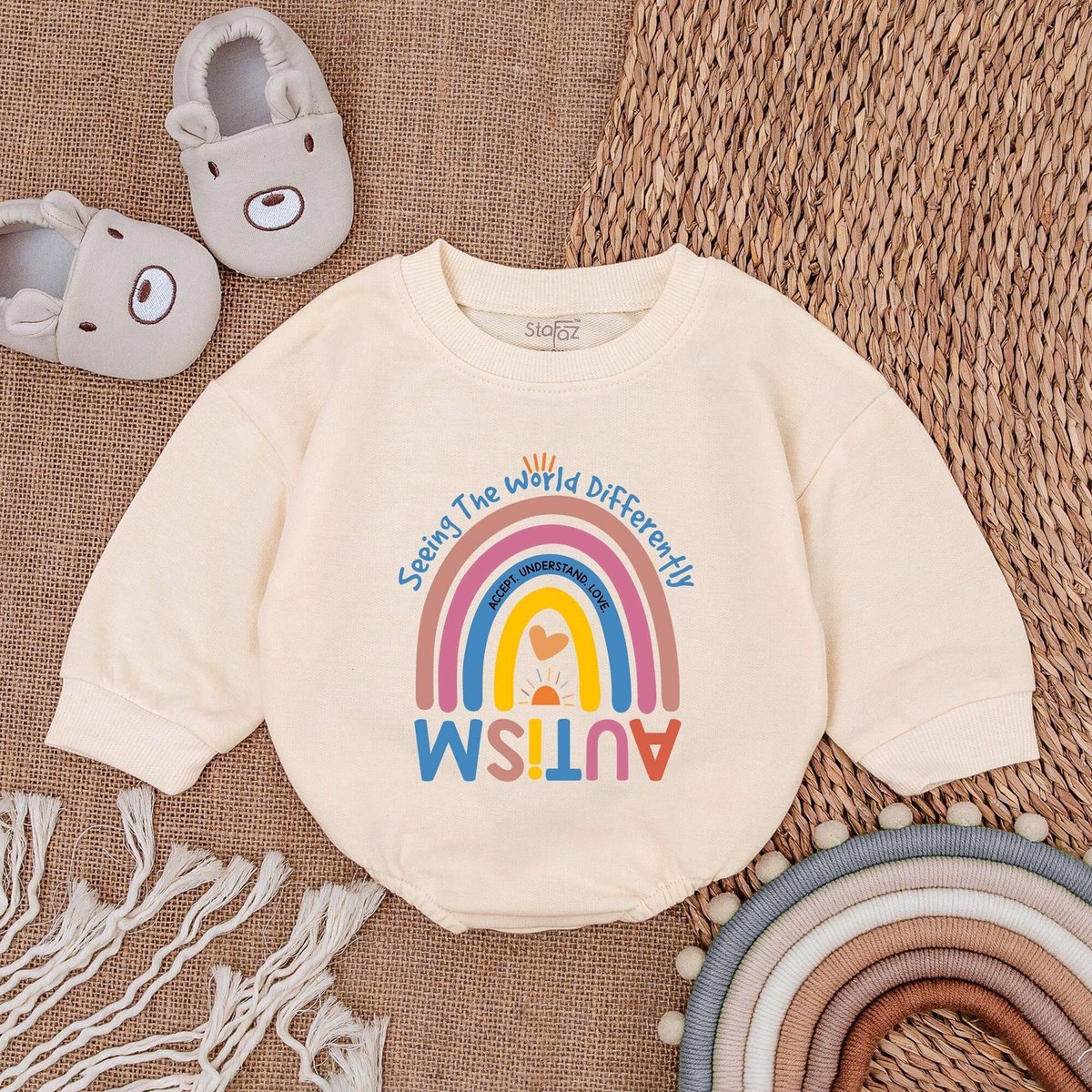 Autism Bodysuit  Baby Bubble Romper Autistic Pride Baby Bodysuit Autism Support Clothes  Newborn