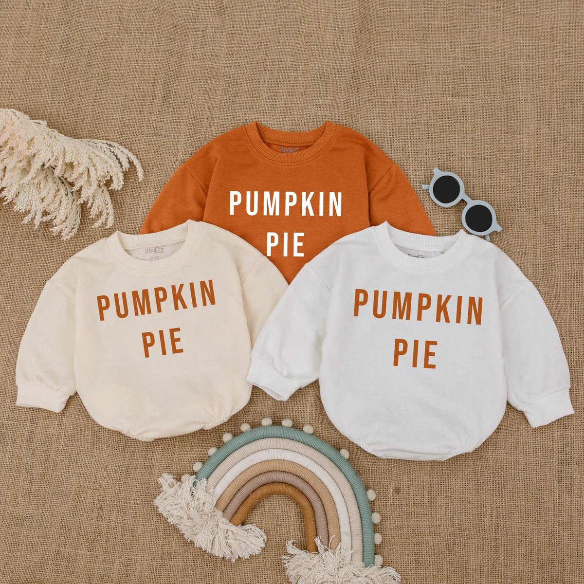 Autumn Pumpkin Pie Baby Outfit Pumpkin Bubble Romper Baby Thanksgiving Clothes First Fall Baby Outfi 174
