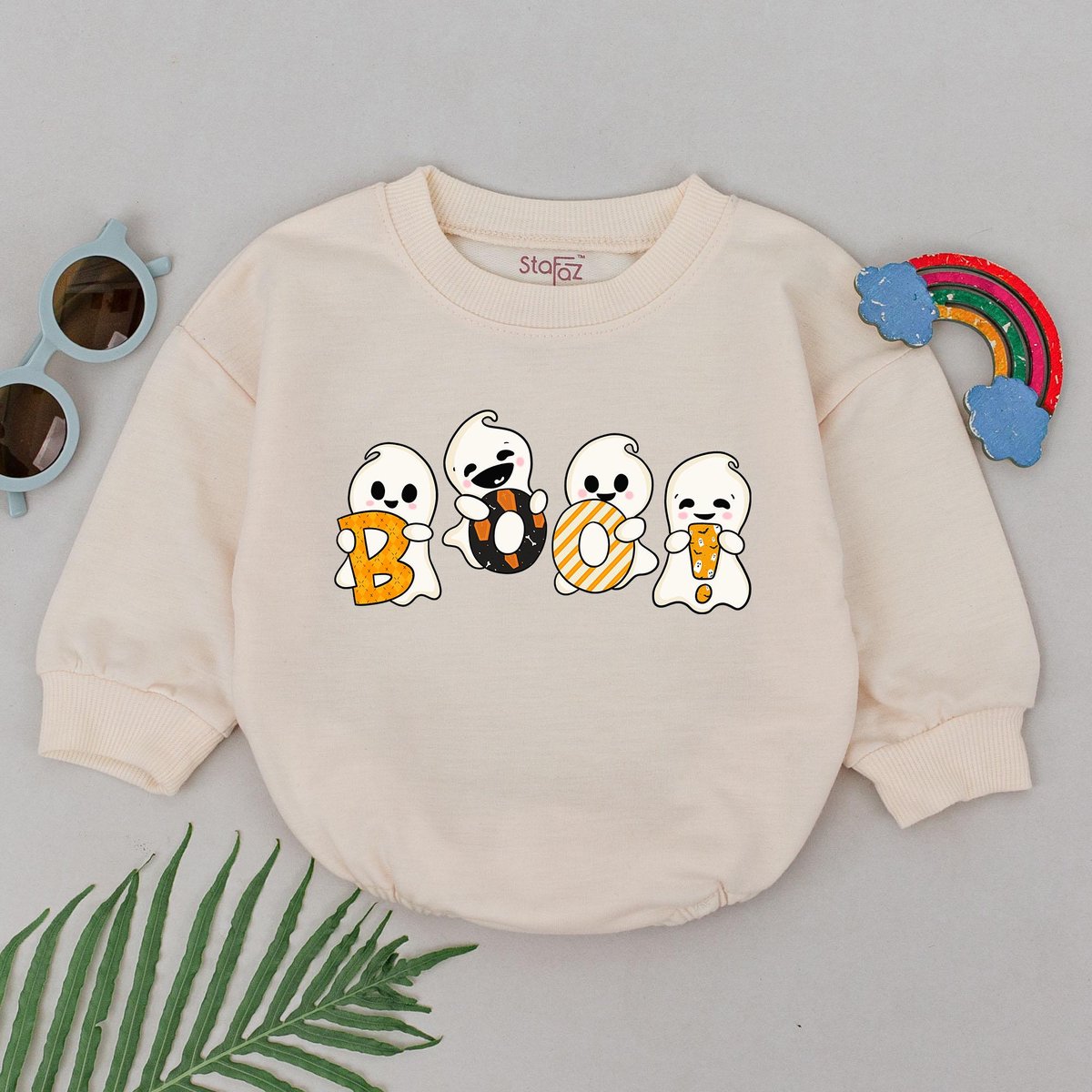 Baby Boo Halloween Romper 1st Halloween Baby Ghost Romper Baby Shower Gift Baby Boo Outfits Newborn