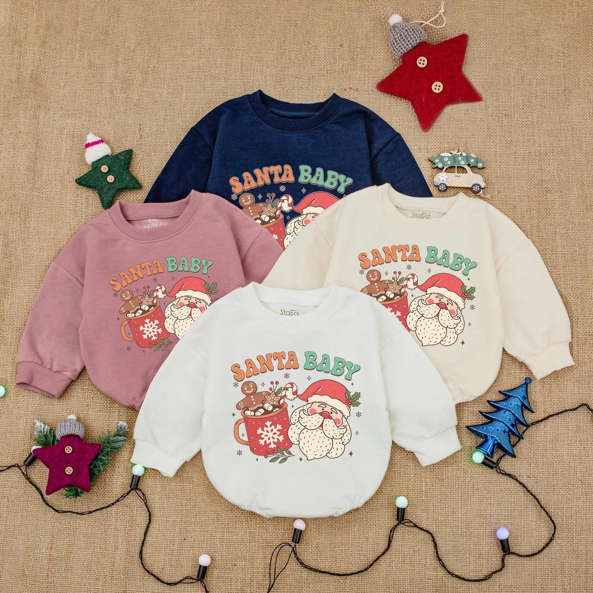 Baby Santa Christmas Bubble Romper Santa Claus Baby Outfit Bubble Romper Christmas Tree Baby Bodysui 181