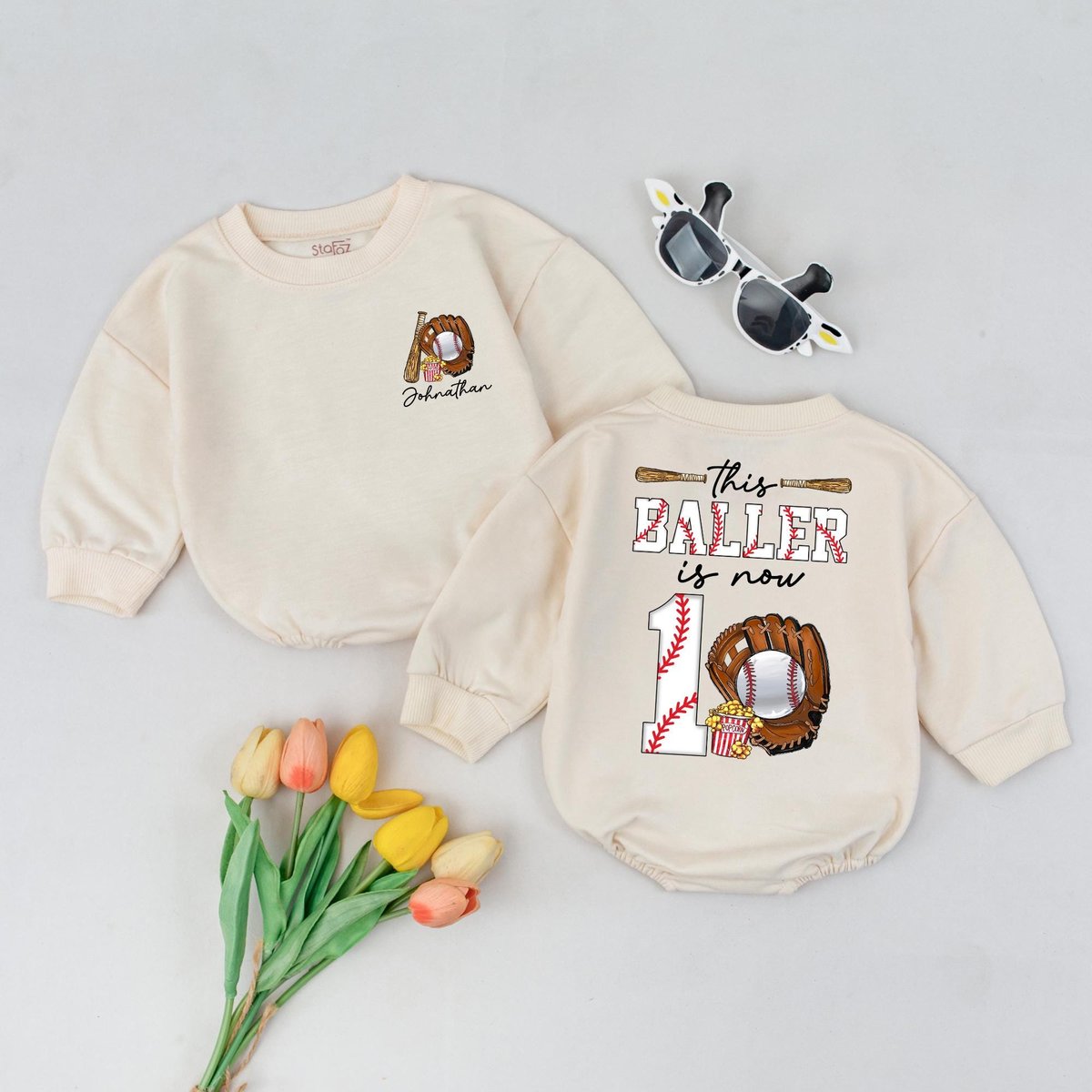 Baseball Birthday Shirt Boy 10th Birthday Outfit Personalized Sports Shirt for Kids Baseball Party G 429