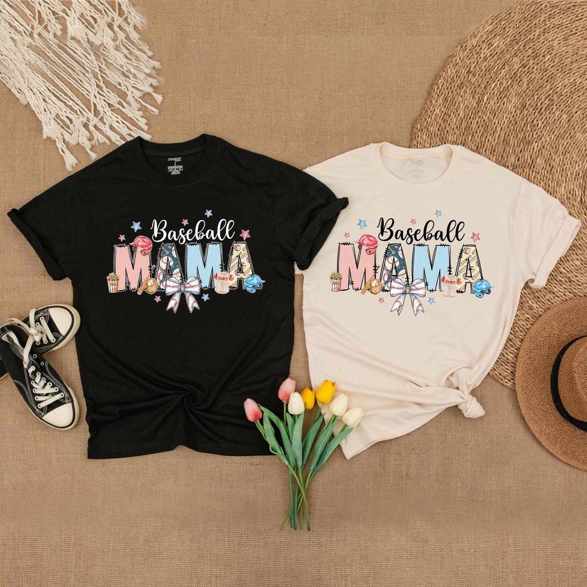 Baseball Mama Bow Shirt Baseball Game Day Outfit Personalized Baseball Number Shirt Baseball Gift Ba
