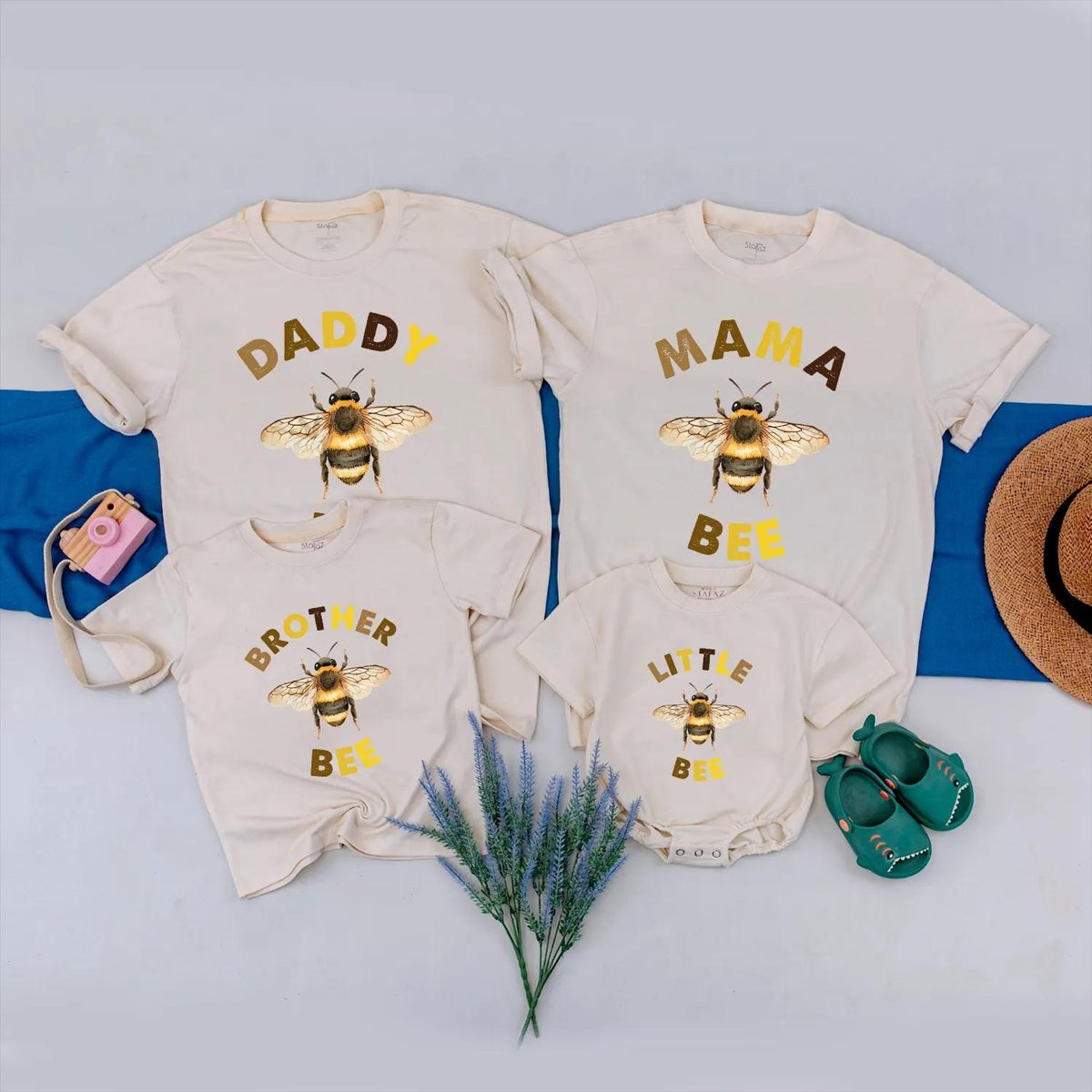 Bee Family Birthday Matching Shirts Personalized Bee Family Outfit Cute Bumble Bee Family Clothes Bi 432