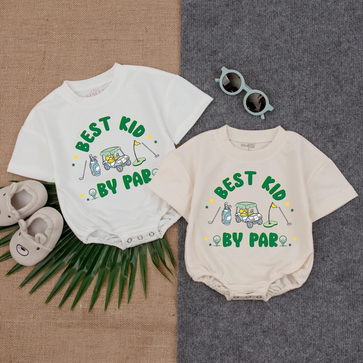 Best Kid by Par Boy T shirt Bubble Romper Golf Themed Toddler Shirt Boys Golf Party Outfit Cute Golf 190