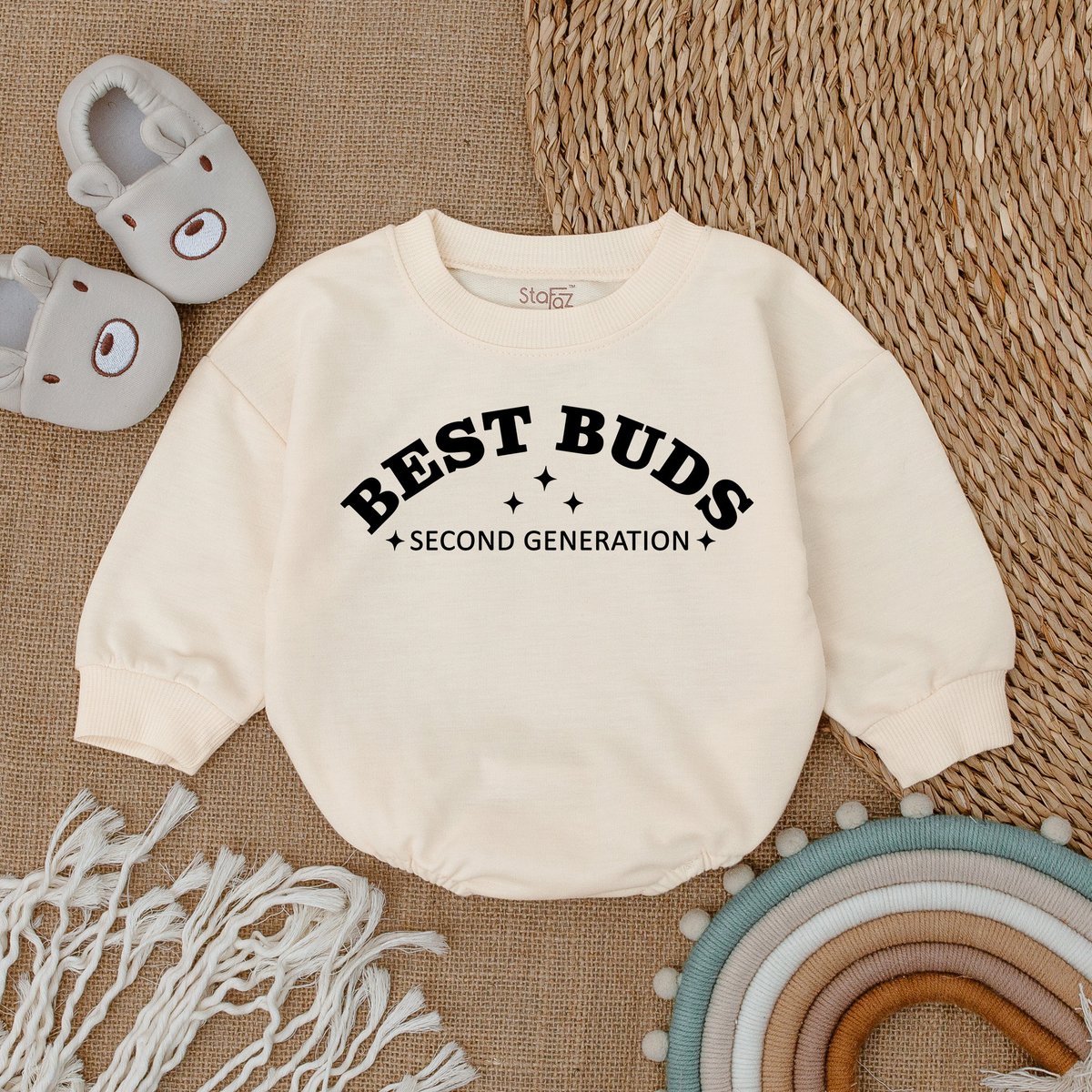 BFF Romper Baby Matching Second Generation Best Bugs Romper Best Friend OutfitsBaby GiftBaby Shower