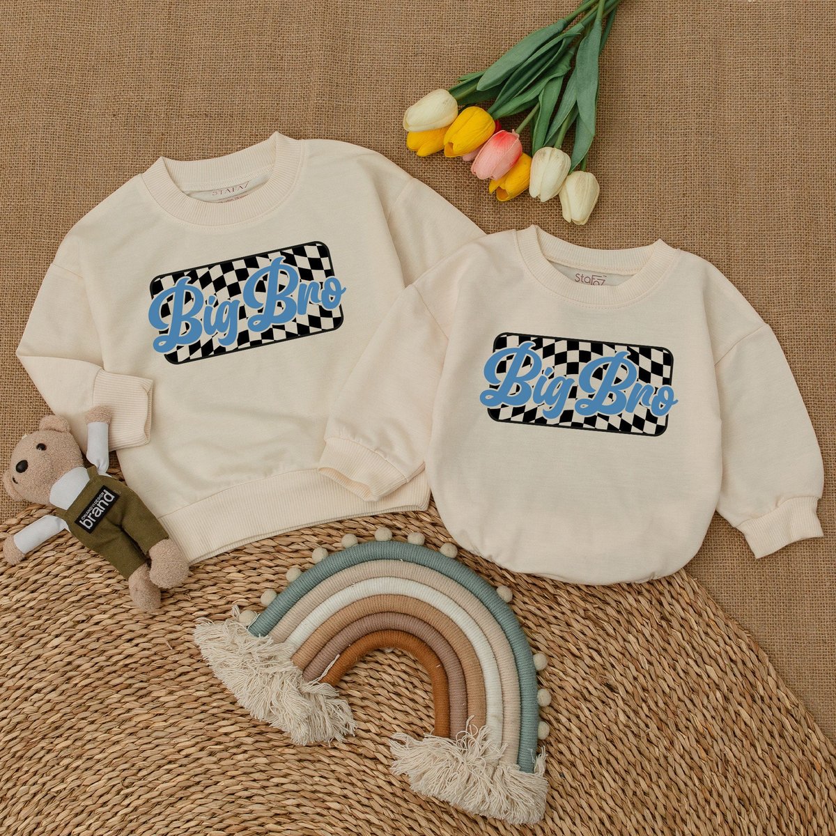 Big Brother Baby Romper Big Brother Bodysuit Big Brother Sweatshirt Matching Sibling Set Matching Fa 173