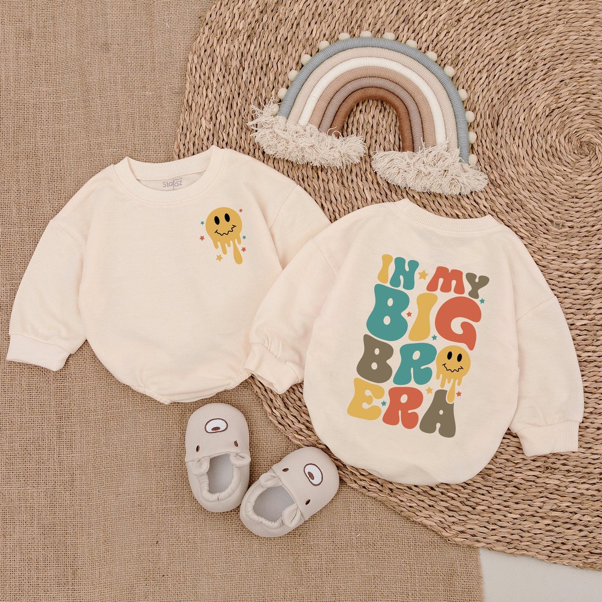 Big Brother Romper In My Big Bro Era Baby Bodysuit Pregnancy Announcement Baby Baby Boy Outfit Big B