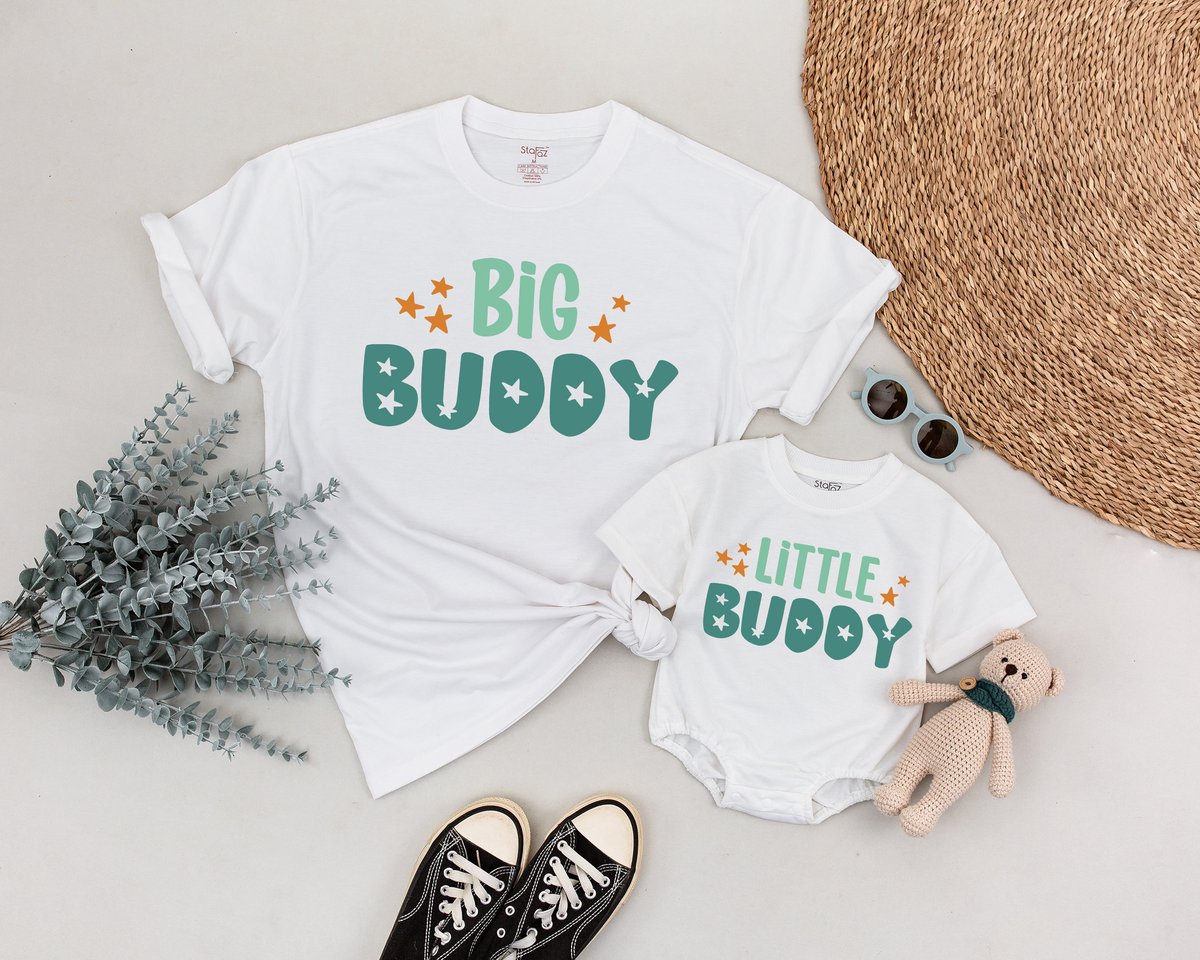 Big Buddy Little Buddy Matching T shirts Father and Son Matching Shirts Daddy And Me Shirts Father' 173