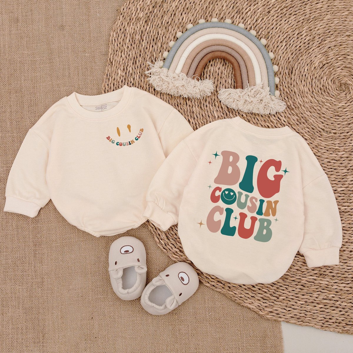 Big Cousin Club Shirt Baby Romper Baby Sweater Matching Cousin Shirt Baby Outfit Baby Girl Outfit Ba
