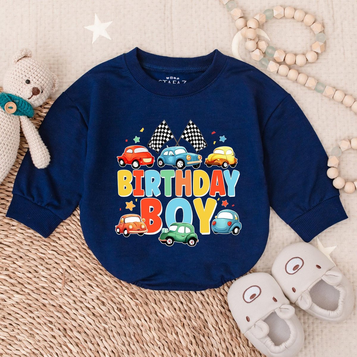 Birthday Boy Cars Bubble Romper Birthday Boy Clothing Vehicles BirthdayGift Birthday Birthday Shirt