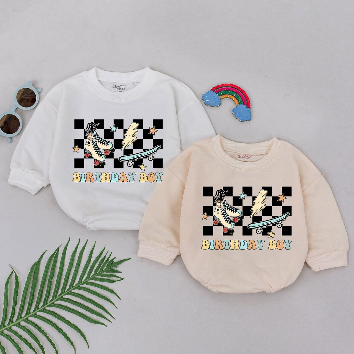 Birthday Boy Romper Birthday Baby Romper First Birthday Baby Boy Outfit 1st Birthday Baby Bodysuit B