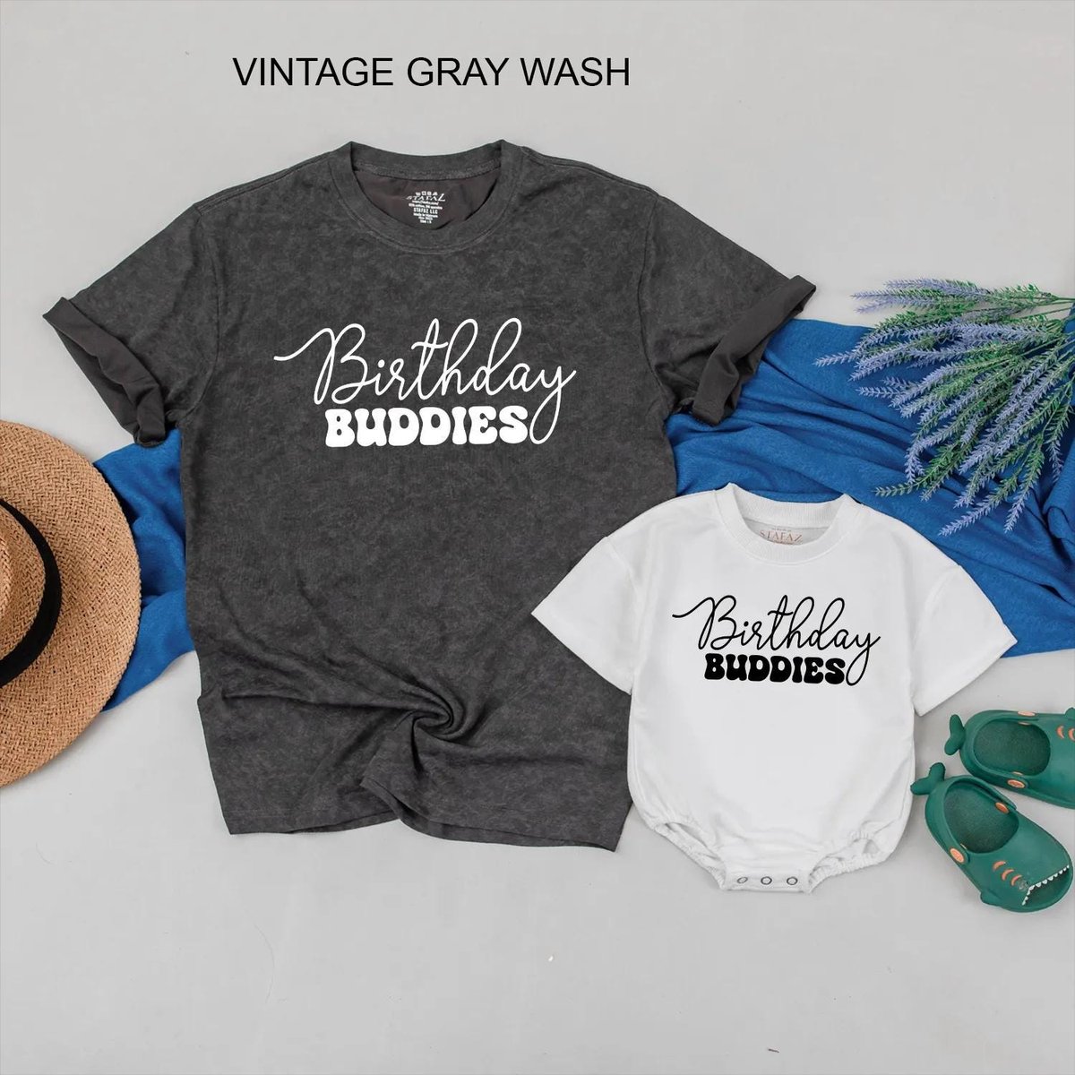 Birthday Buddies Matching T Shirts Mommy and Me Dad and Son Birthday Outfits Shared Birthday Tees fo 431