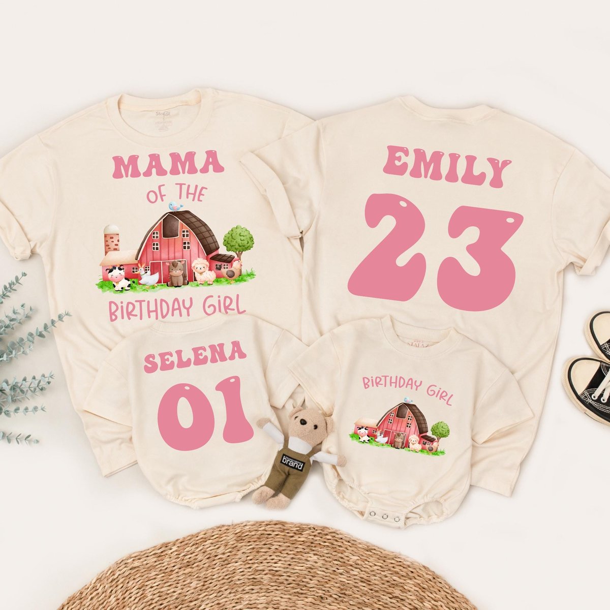 Birthday Girl Family Shirt Farm Birthday shirt Personalized Farm family matching birthday T shirt Fa 183