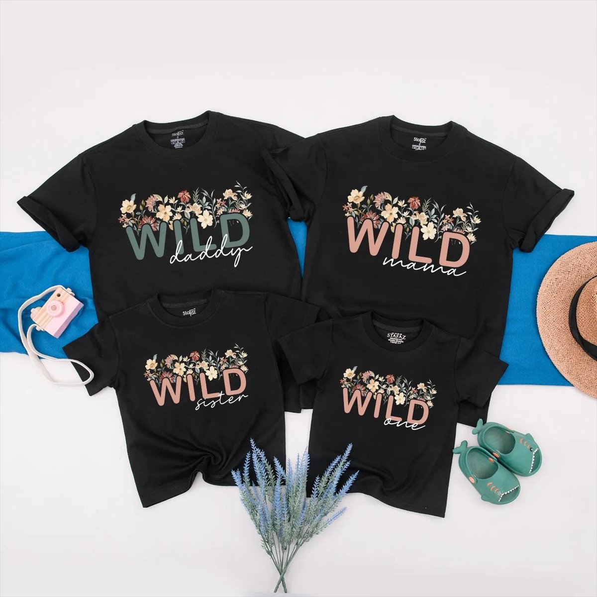 Boho Wildflower Birthday Family Shirts Custom Cute Floral Family Matching Shirts Gift for Baby Who L 430