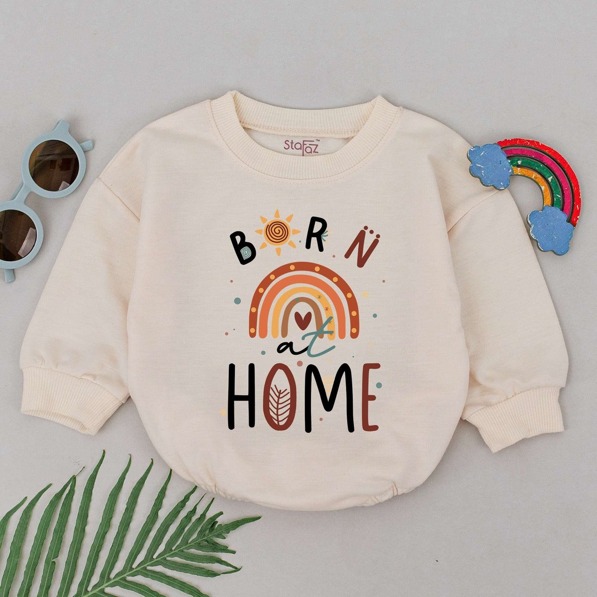 Born at Home Romper Home Birth Romper Water Birth Announcement Home Birth Gift Natural Birth Water B