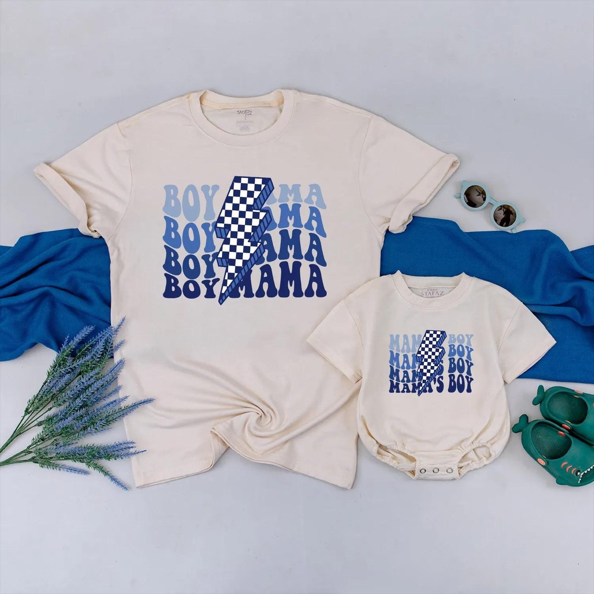 Boy Mama and Mamas Boy Matching Shirts Matching Mother and Son Clothes Gift for Mom Baby Boy Vintage 432