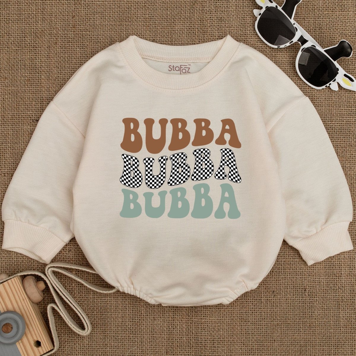 Bubba Baby Romper Retro Kids Romper Baby Romper Baby bodysuit Baby Shower Gift Bubble Romp 159