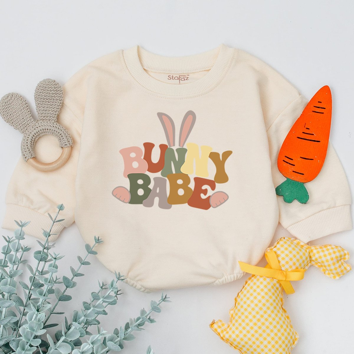 Bunny Babe Baby Romper Bunny Baby Sleepsuit Easter Day Baby Gift Easter Baby Bodysuit Baby Shower Gi 166