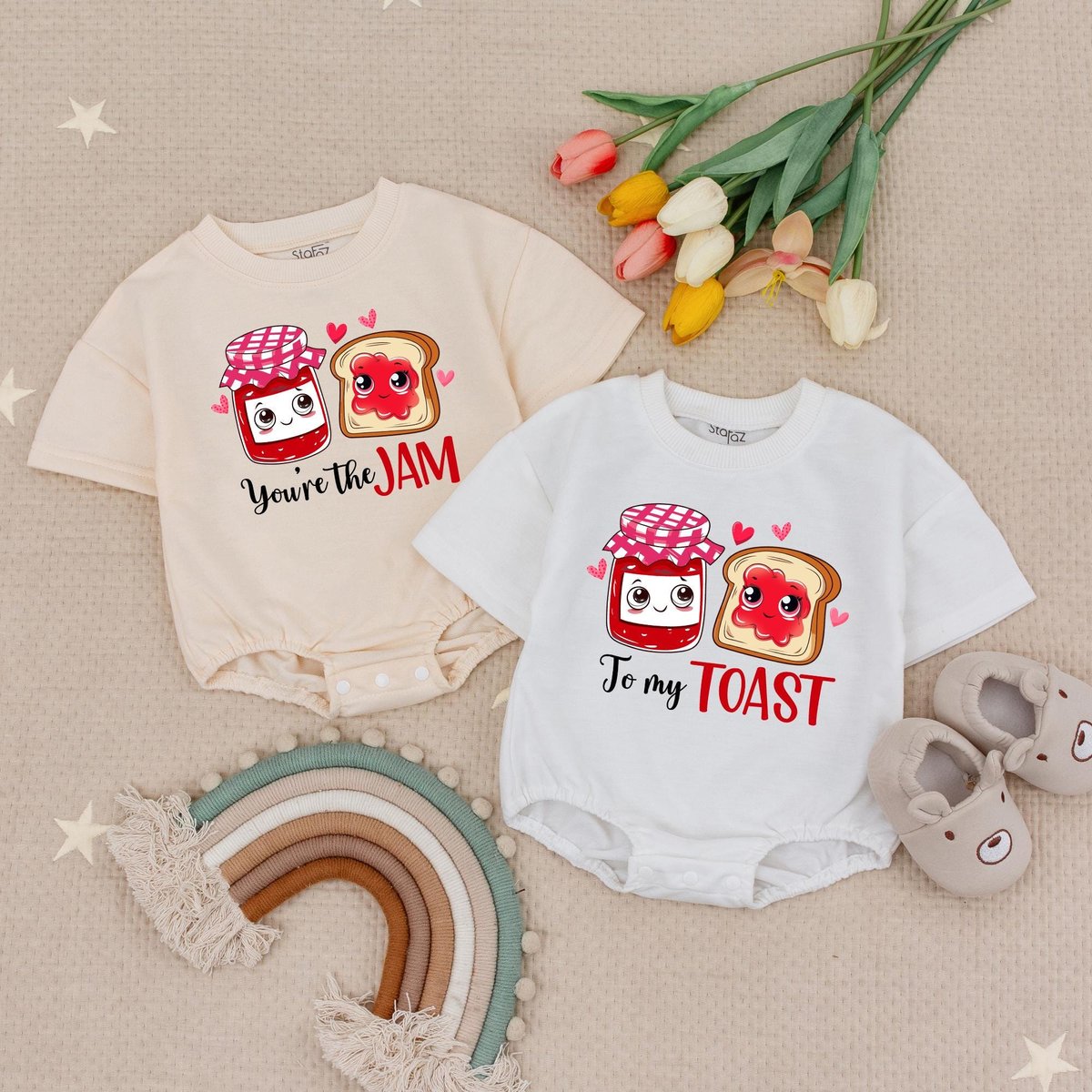 Can't Have One Without The Other Twin Outfit You're The Toast and To My Jam Funny Twin Clothe Twin