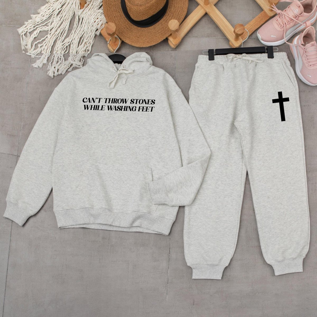 Christian Sweatpants LoungewearCool Christian Streetwear Aesthetic Christian Jesus Hoodie Sweatshirt