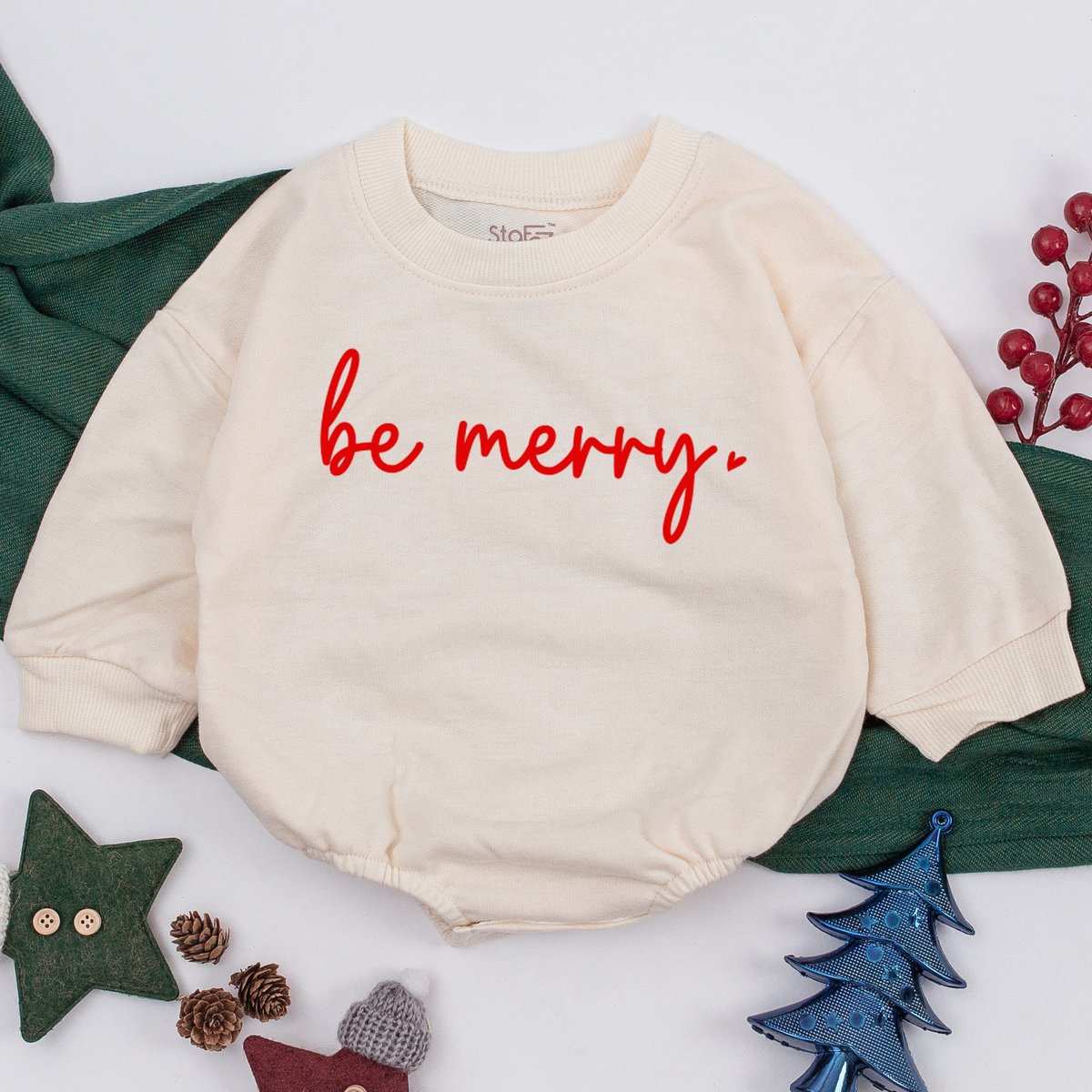 Christmas baby Outfit Be merry Bodysuit Baby Romper Christmas baby girl boy Infant Clothes Baby Show 159