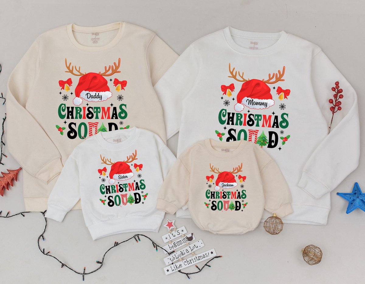 Christmas Squad Sweatshirt Family Christmas 2025 Shirts Christmas Group Sweaters Christmas Family Ch 436