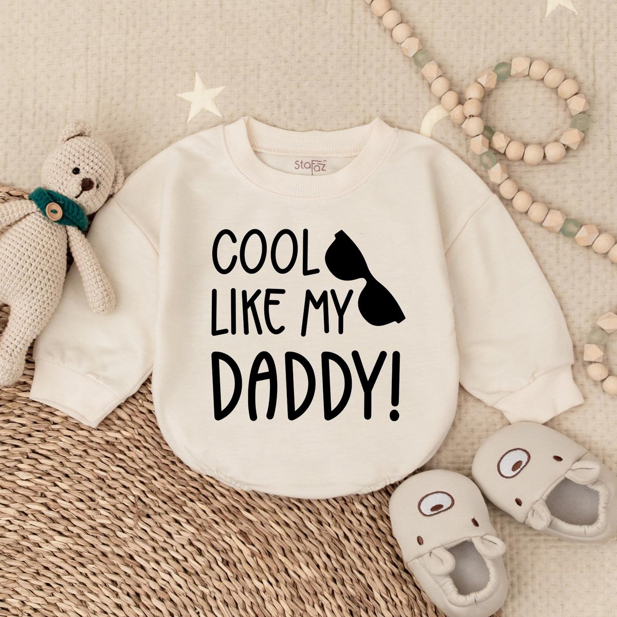 Cool Like My Daddy Baby Bubble Romper Cute baby clothes Funny Newborn Baby Clothes Baby Announcement