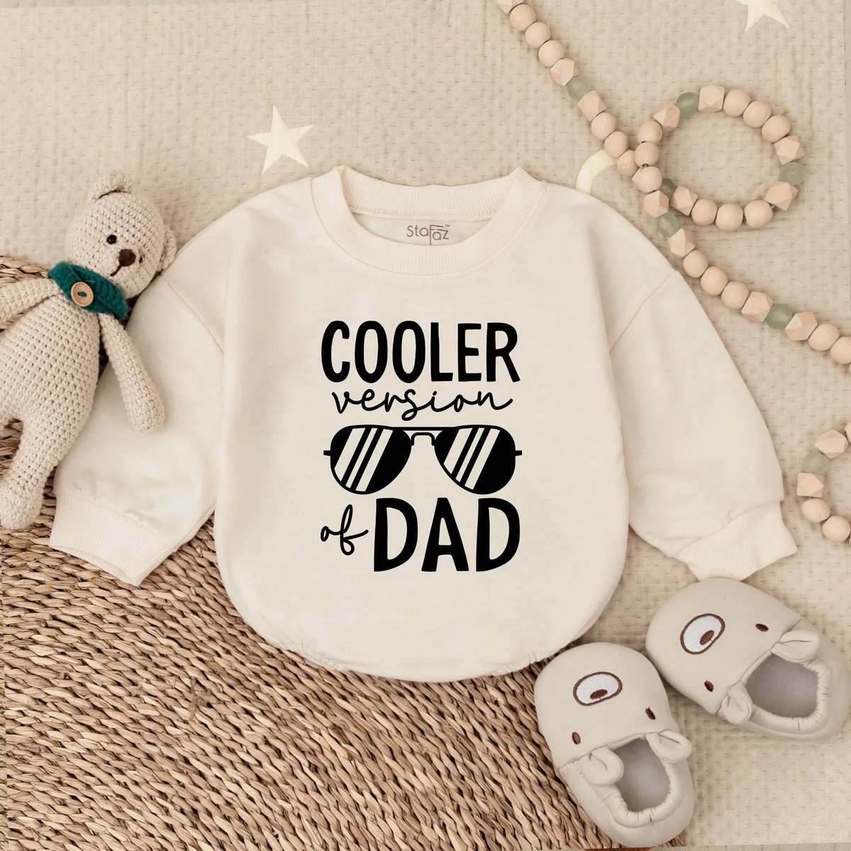 Cooler Version of Dad Bubble Romper Father's Day Baby Gift First Father Day Gift Baby Boy Bodysuit