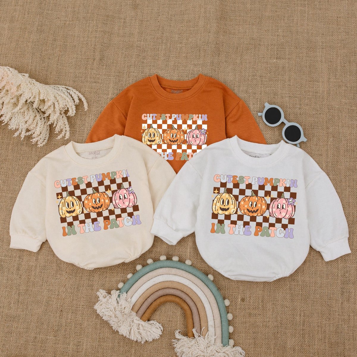 Coolest Pumpkin Baby Outfit Bubble Romper Baby Thanksgiving Clothes Fall Pumpkin Baby Bodysuit Baby 173