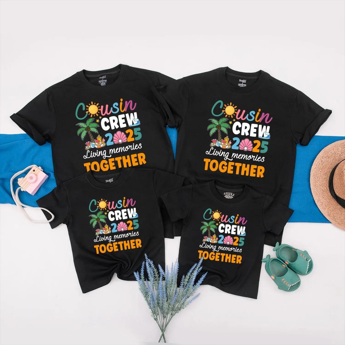 Cousin Crew 2025 Shirts Family Reunion Matching Tees Cousin Summer Trip Vacation Shirts Living Memor 431
