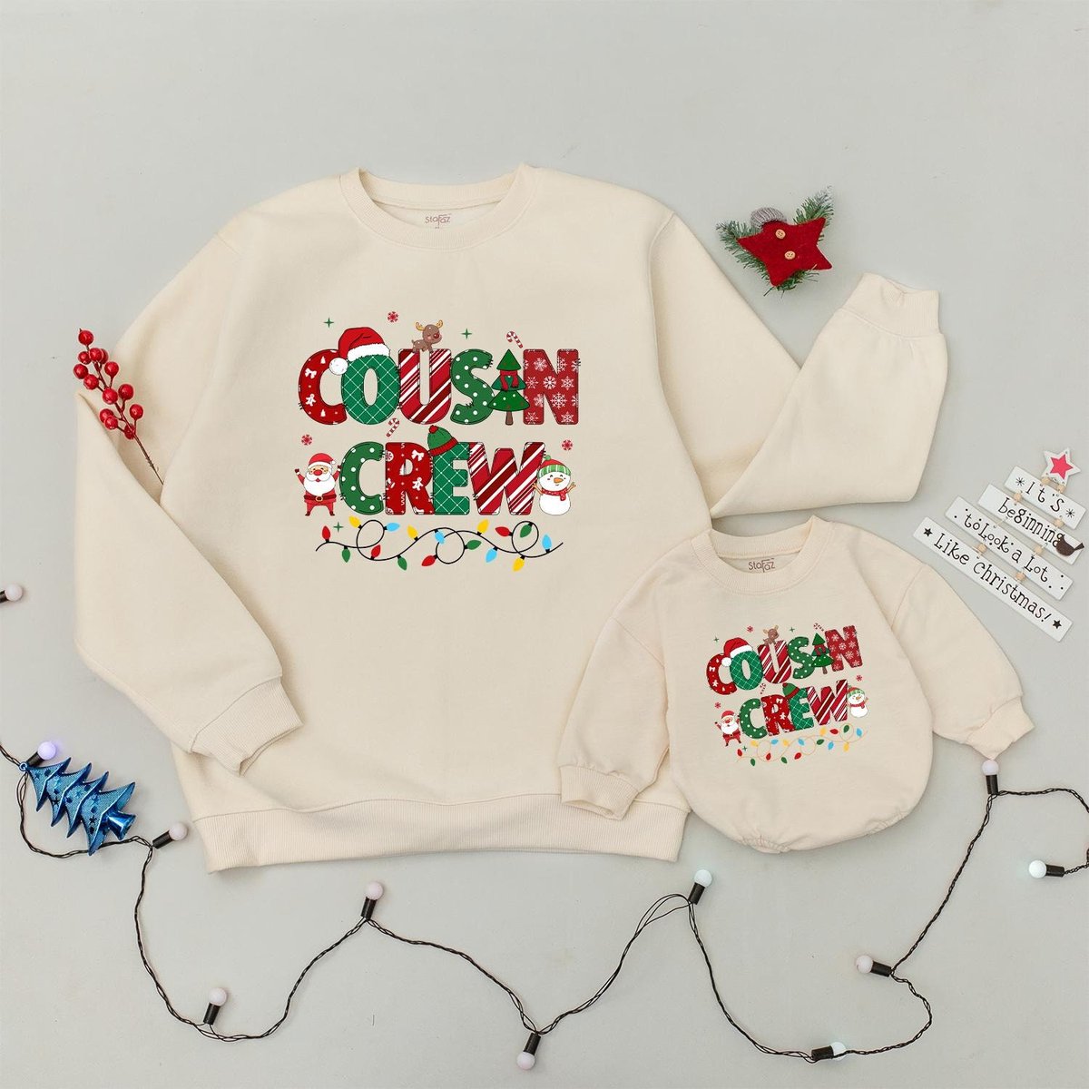 Cousin Crew Christmas Sweaters Christmas Cousin Matching Family Christmas Sweatshirt Trendy Christma 180