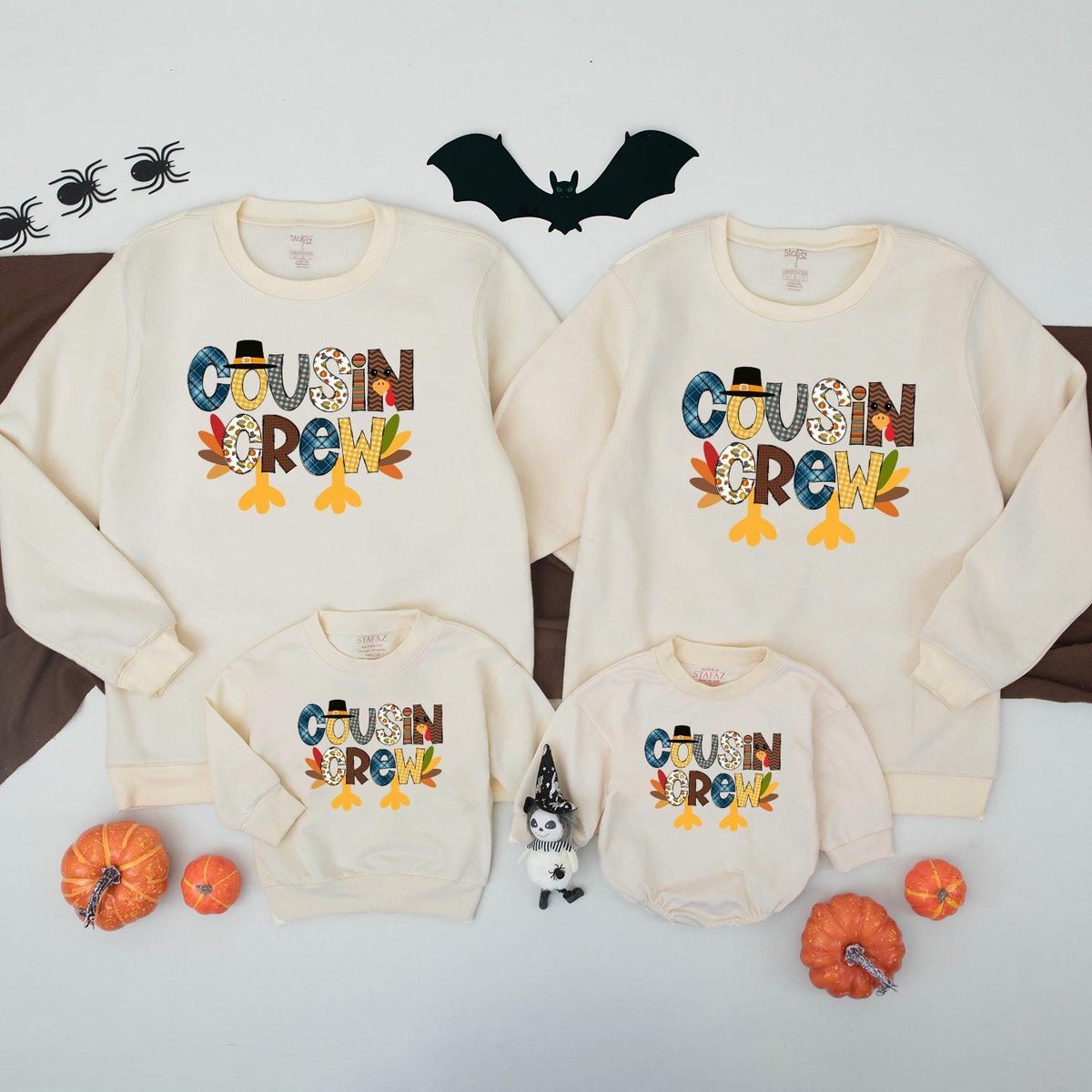 Cousin Crew Thanksgiving Outfit Fall Thanksgiving Kid Shirt Boy Turkey Shirt Girl Thanksgiving Shirt 436