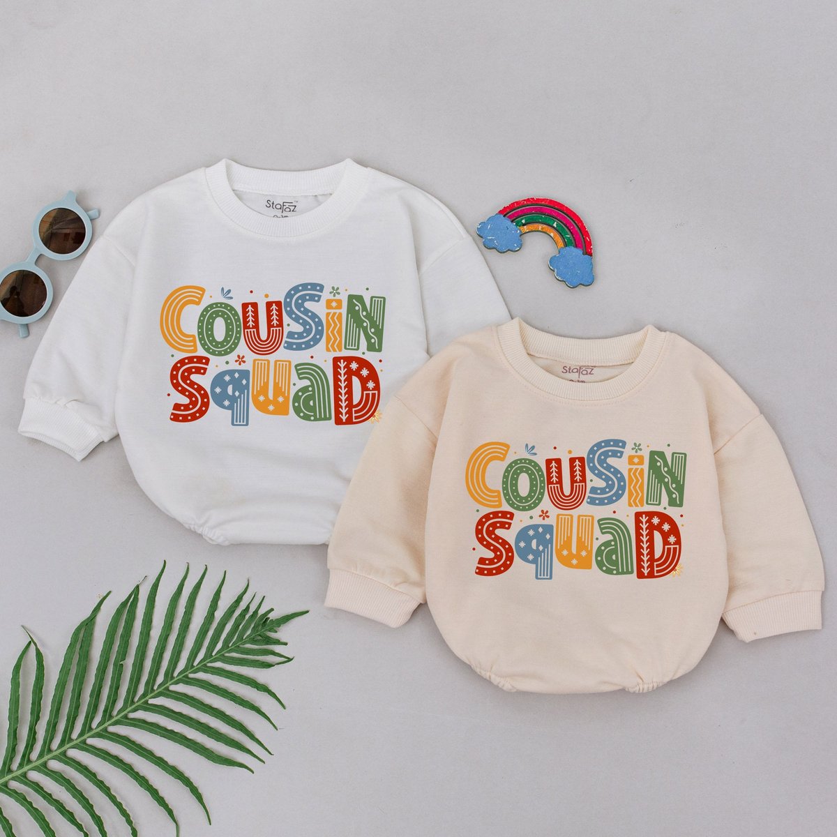 Cousin Squad Romper Cousins Make The Best Friends Retro Cousin Crew Bodysuit Cousin Besties Outfit B
