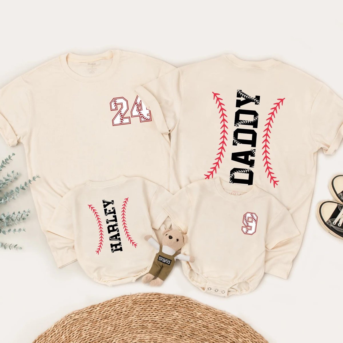 Custom Baseball Family Matching Shirts Personalized Game Day Outfit Baseball Lover Clothes Gift for 432