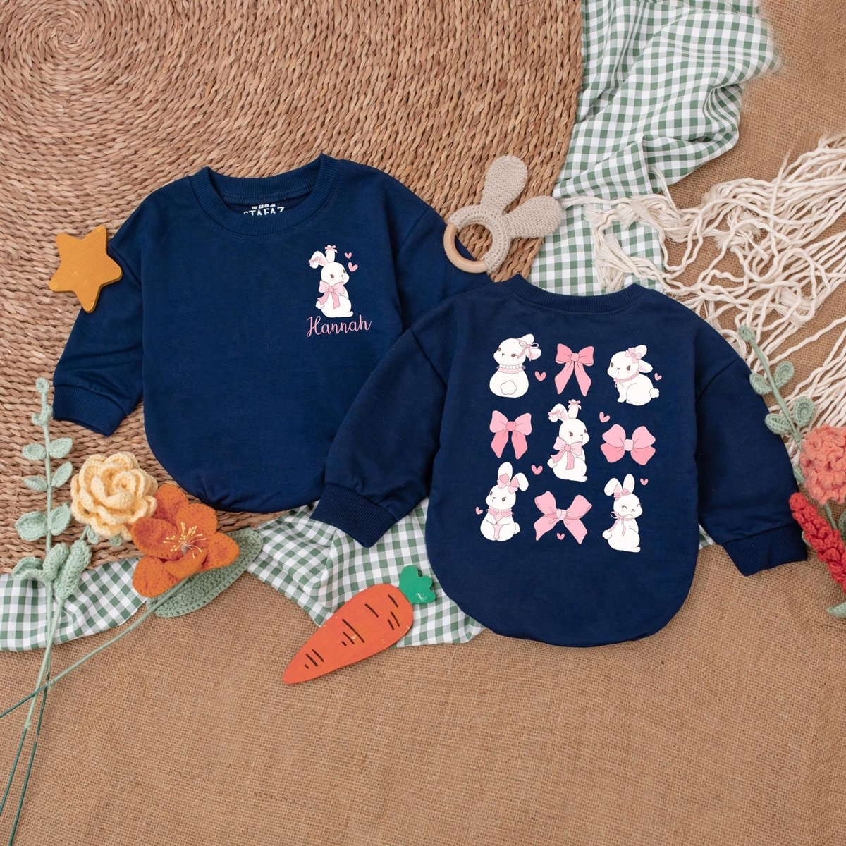 Custom Bunny Bow Girls Easter Romper Easter Girl Bodysuit Easter Day Baby Gift My First Easter Outfi 187