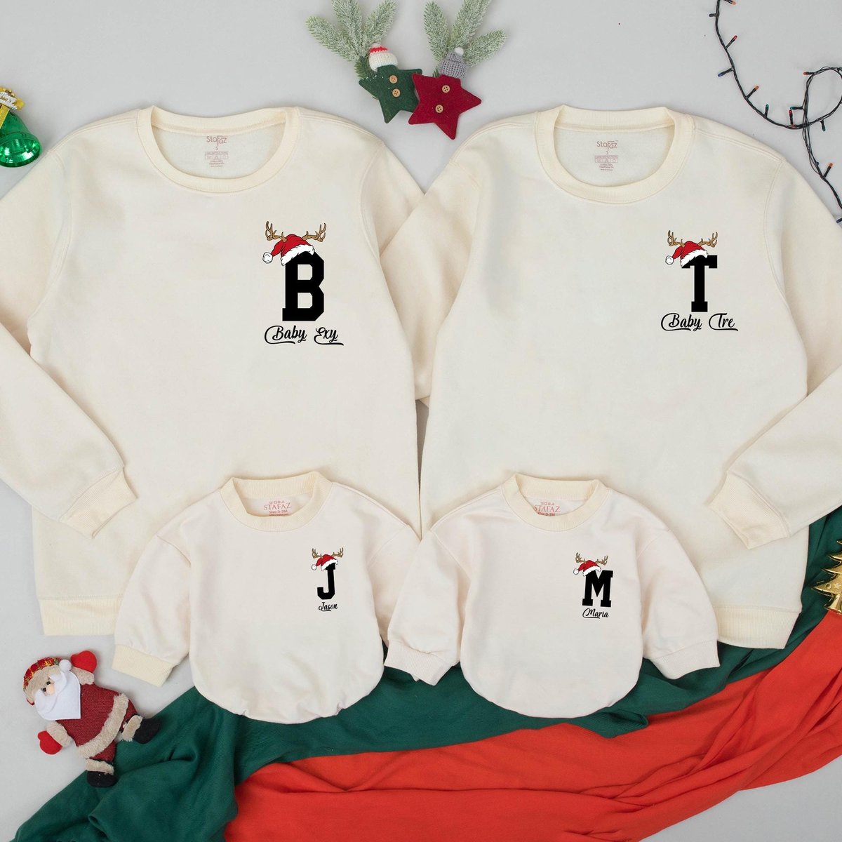 Custom Christmas Family Name 2025 Sweatshirt Christmas 2025 Sweaters Personalized Christmas Family O 436