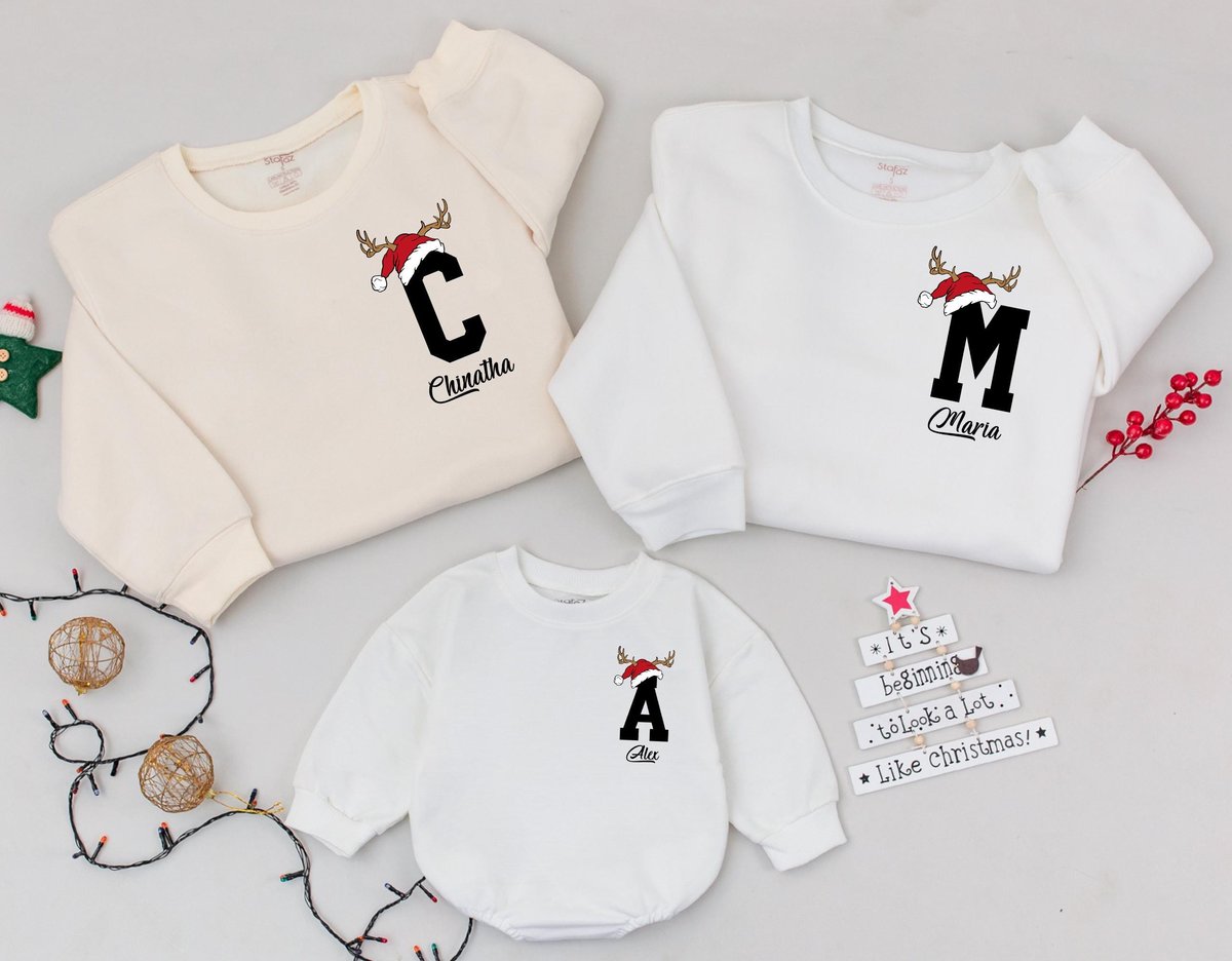 Custom Christmas Matching Sweatshirt Custom Christmas Family toddler sweatshirt Christmas Gifts Pers 182